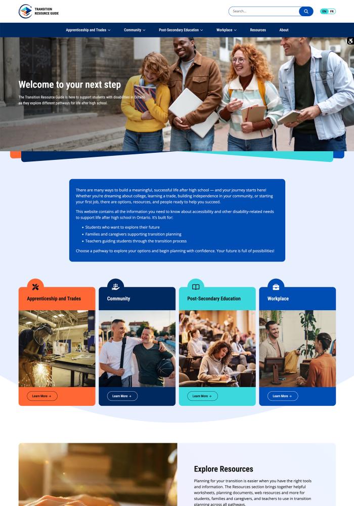 Transition Resource Guide Redesign
